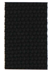 TROZO CINTA MOCHILA POLIESTER 25MM NEGRA 385cm