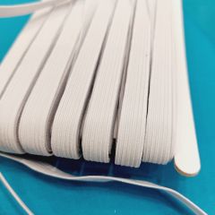 GOMA PLANA 10MM (TRENCILLA ELASTICA) BLANCA