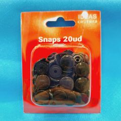 PACK SNAP NEGRO 20 UNIDADES