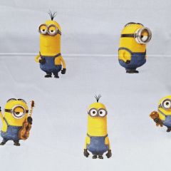 MINIONS FONDO AZUL
