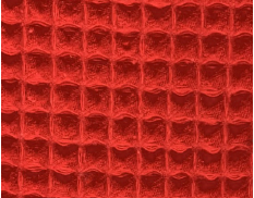 WAFFLE ALGODON ROJO