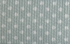 PIQUE TOPOS BLANCO FONDO VERDE AGUA