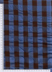 SEERSUCKER AZUL Y CHOCOLATE CUADRO MAXI