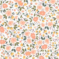 PEQUEÑAS FLORES SALMON