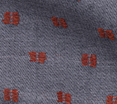 TROZO VIELLA PLUMETI GRIS / NARANJA 100cm