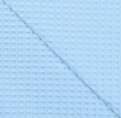 WAFFLE ALGODON AZUL CLARO