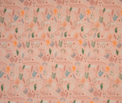 TROZO PUNTO ALGODON SELVA ROSA 120 cm