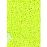 PEQUEÑAS FLORES FONDO VERDE PISTACHO