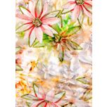 VISCOSA FLORES TONOS NARANJAS