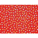 NAVIDAD ESTRELLAS BLANCAS Y DORADAS FONDO ROJO