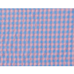 SEERSUCKER BICOLOR AZUL Y TEJA