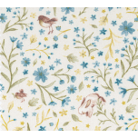 VIELLA FLORES Y ANIMALES AZUL