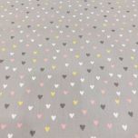 FONDO GRIS CORAZONES COLORES