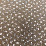 MINIFLOR BLANCA FONDO MARRON