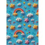 NUBES Y ARCOIRIS 3D 