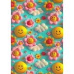 SMILE Y FLORES 3D 