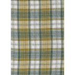 DOBLE GASA TRAMADA CUADROS BEIGE Y VERDE