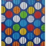 IMPERMEABLE LUNARES FONDO AZUL