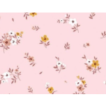 MUSELINA FLORES FONDO ROSA