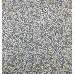 ALGODON TIPO LIBERTY AZUL Y OCRE