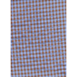 TROZO VICHY SEERSUCKER AZUL MARRON CUADRO GRANDE 60 a 65cm