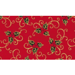 ACEBO FONDO ROJO