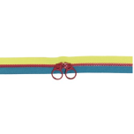 CREMALLERA DOBLE CURSOR AMARILLO TURQUESA