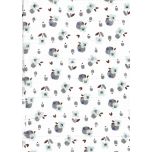 DOBLE GASA FLORES AZULES