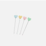 CAJA 100 ALFILERES CORAZON 5CM