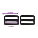 HEBILLA AJUSTABLE BOLSO 32X25 NEGRO