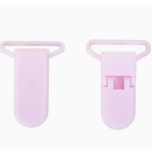 PINZA CHUPETERO PLASTICO ROSA CLARO