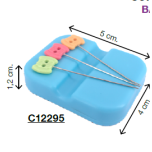 MINI SOPORTE MAGNETICO ALFILERES AZUL