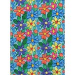 FLORES PREESCOLAR AZUL