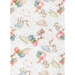 CONEJITOS CON NUBES Y GLOBOS