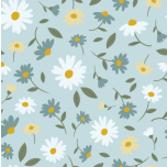 FLORES DE PRIMAVERA FONDO AZUL