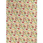 FLORES ROSAS Y AMARILLAS FONDO MARFIL