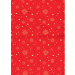 NAVIDAD FONDO ROJO ESTRELLAS DORADAS
