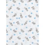 PIQUE CONEJOS CON ESTRELLAS Y TOPITOS AZULES