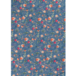 FLORES ROSAS CON FONDO AZUL