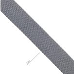 CINTA MOCHILA RIGIDA ALGODON GRIS 30mm