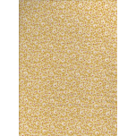 MUSELINA OCRE FLORES BLANCAS