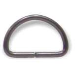 ANILLA MEDIA LUNA 25MM GRAFITO