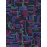 JERSEY ABSTRACTO MORADO VERDE Y BUGANVILLA