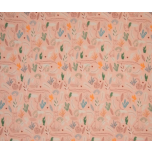 TROZO PUNTO ALGODON SELVA ROSA 120 cm