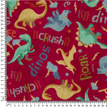 TROZO DINOSAURIOS ROJOS 45cm