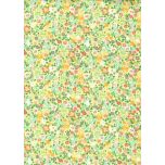 PIQUE FLORES TONOS NARANJAS 