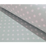 PIQUE TOPO FONDO VERDE AGUA