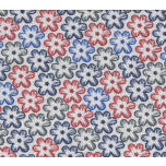 VIELLA FLORES ROJAS Y AZULES