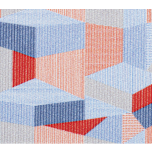 MICROPANA GEOMETRICO ROJO