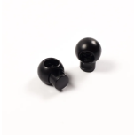 TOPE CORDON METALICO NEGRO 25mm